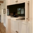 Roll Out TV Stand / Concealed / Pocket Doors
