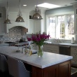 Kitchen / Transitional / Two Toned / Paint / Stain / Island / Hood
