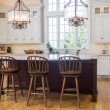 Kitchen / Traditional / Beaded Inset / Two Toned / Island / Hood